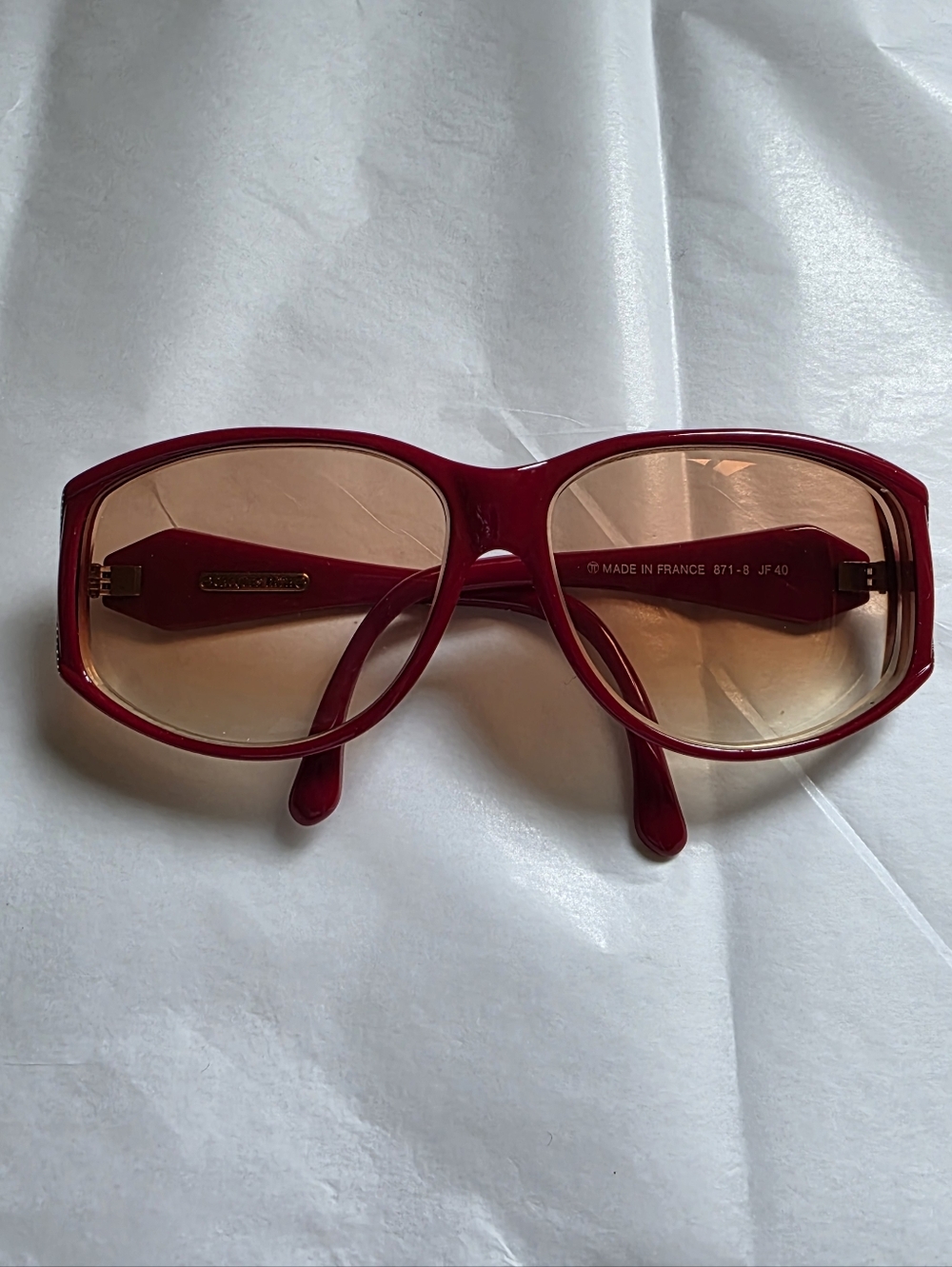 Jacques Fath Vintage Red Rx Sunglasses - Made in France